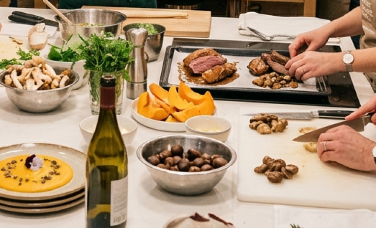 CUISINE À LA CARTE : AUTOMNE, ENTRÉE ET PLAT