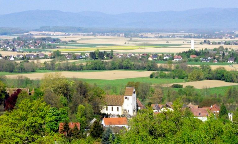 De Sierentz à Bâle (Aux portes du Sundgau)  (68)