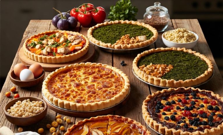 TOURTES & QUICHES EN TOUS GENRES