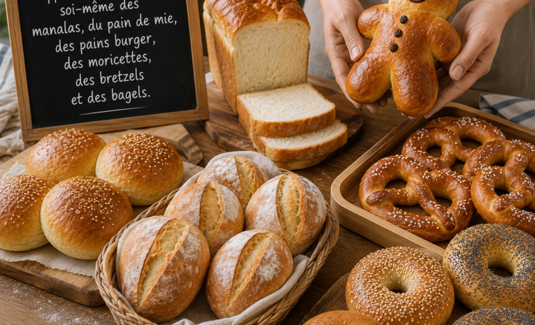 MANALAS, PAIN DE MIE, PAIN BURGER ET MORICETTES (DÉJEUNER COMPRIS)