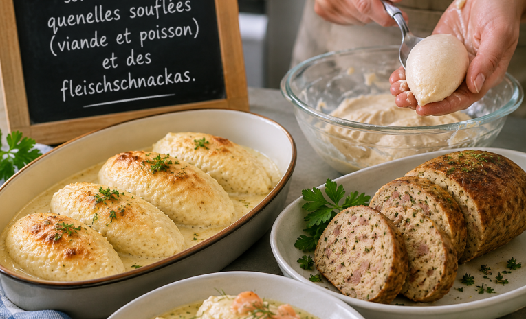 QUENELLES ET FLEISCHNACKAS